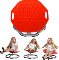 Special Supplies Spinning Chair for Kids- Versatile Kids Sit and Spin Sensory Chair for Training Body Coordination - Sensory Swivel Chair for Playroom, Bedroom, or Nursery (Red)