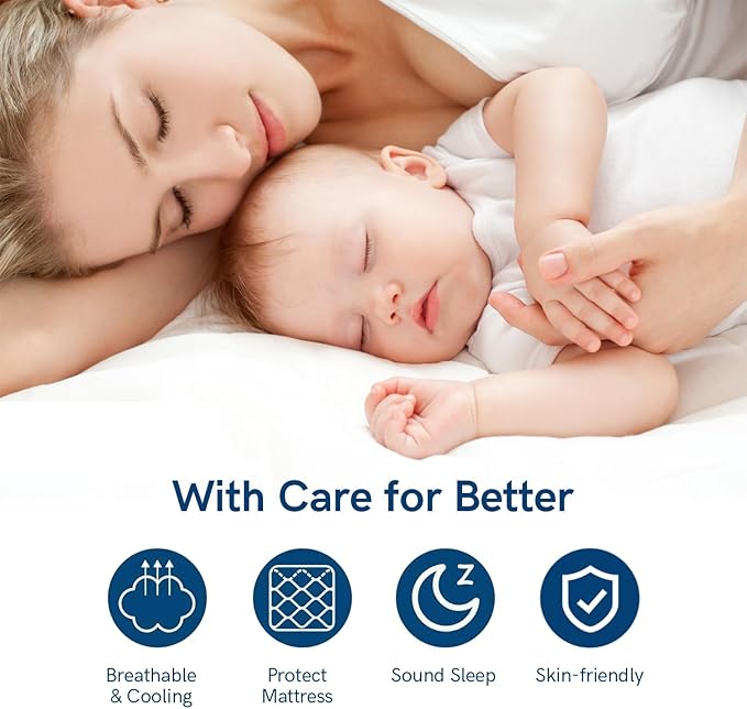 ELEMUSE Queen Mattress Topper for Back Pain, Extra Thick Mattress Pad Cover, Plush Soft Pillowtop with Elastic Deep Pocket, Overfilled Down Alternative Filling