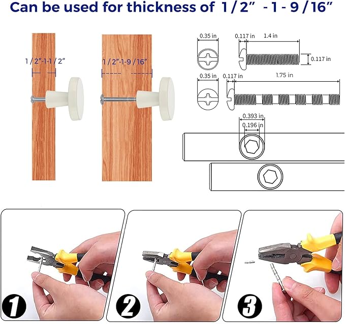 Ravinte 30 Pack Drawer Pulls 1-1/4 Inch Kitchen Cabinet Knobs White Solid Round Dresser Knobs Simple Cabinet Hardware for Cupboard Drawer Handles