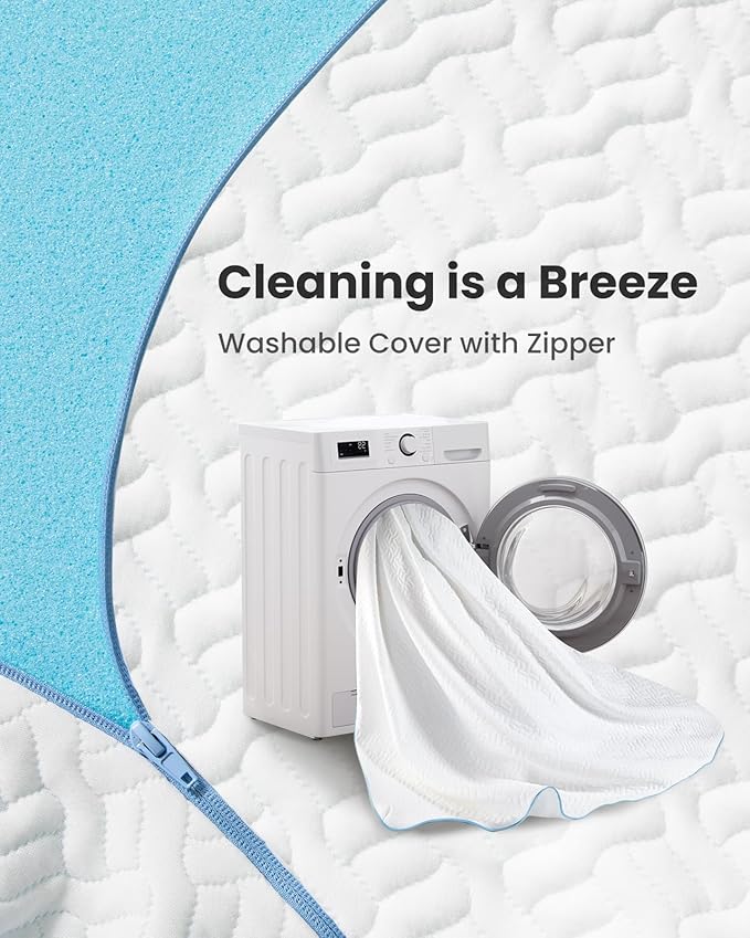 Dreamsmith Twin XL Mattress Topper - 3 Inch Cooling Gel Memory Foam Mattress Pad for Pressure Relief, Bed Topper with Removable Washable Soft Cover Non-Slip, CertiPUR-US & Oeko-Tex Certified
