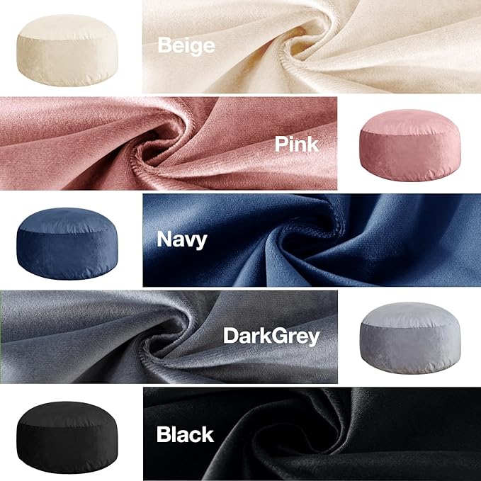 4 Ft Bean Bag Chairs for Adults/Teens with Memory Foam Filling, Comfy Bean Bag Sofa with Filler Included, Soft Dutch Velvet Fabric Beanbags,4 Foot, Black