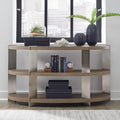 Liberty Furniture Harlow Living Room Sofa Table - Sandstone & Satin Nickel