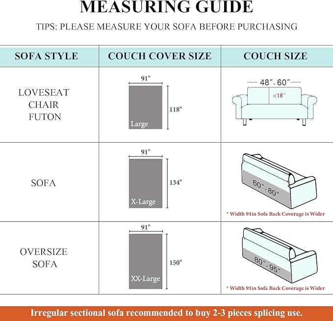 STACYPIK Soft Dark Gray Couch Cover for Pets, Herringbone Jacquard Sofa Covers for 2 Cushion Couch,Skin-Friendly Washable Sofa Covers for Loveseat, Non Slip Sectional Sofa Blanket Cover-91X118IN
