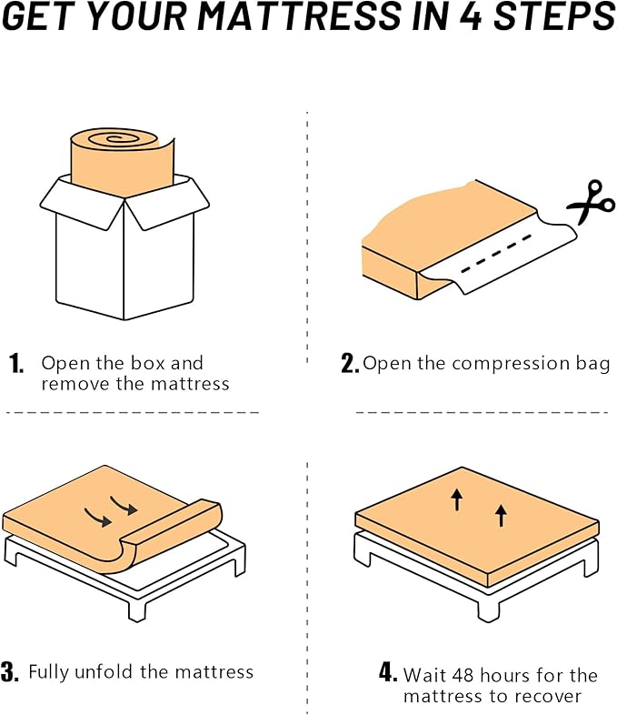 Japanese Floor Mattress, Roll Up Tatami Mat, Sleeping Pad, Shikibuton, CertiPUR-US Certified Foam Floor Bed Futon Mattress for Sleeping, Dormitory, Guest Bed, Designed in Japan(Queen)