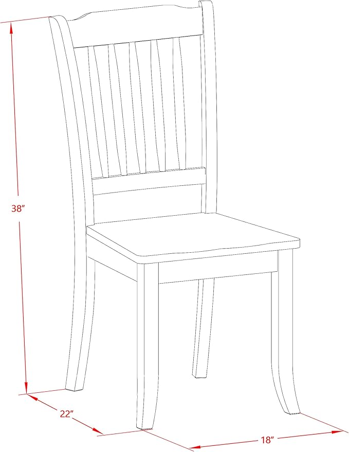 East West Furniture HBDA5-LWH-W 5 Piece Dinette Set for 4 Includes a Round Dining Room Table with Pedestal and 4 Kitchen Dining Chairs, 42x42 Inch, Linen White