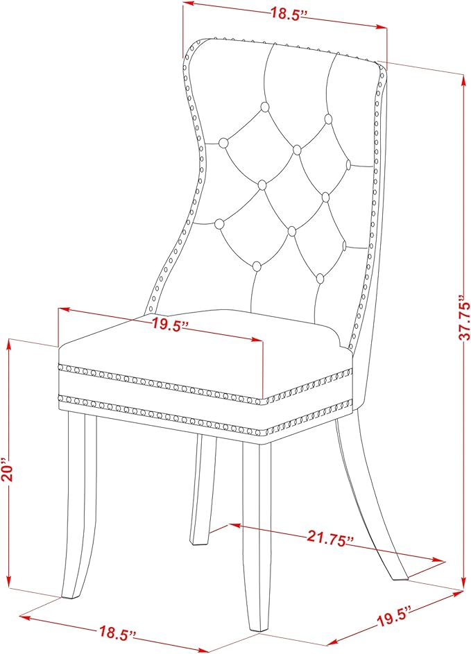 East West Furniture DODA7-MAH-32 7 Piece Dinette Set Includes a Rectangle Dining Table with Butterfly Leaf and 6 Polyester Fabric Upholstered Chairs, 42x78 Inch, Mahogany