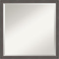 Amanti Art Silver Bathroom Mirror for Over Sink, 22x22 Florence Pewter Square Vanity Mirror, Medium Casual Frame, Hangs Horizonally and Vertically, Bathroom Wall Decor, Beveled Edge from WI, USA