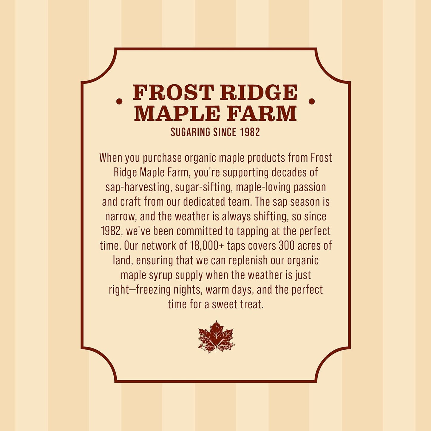 Frost Ridge Maple Farm, Organic Maple Cream, Grade A, One Pound (16 oz)