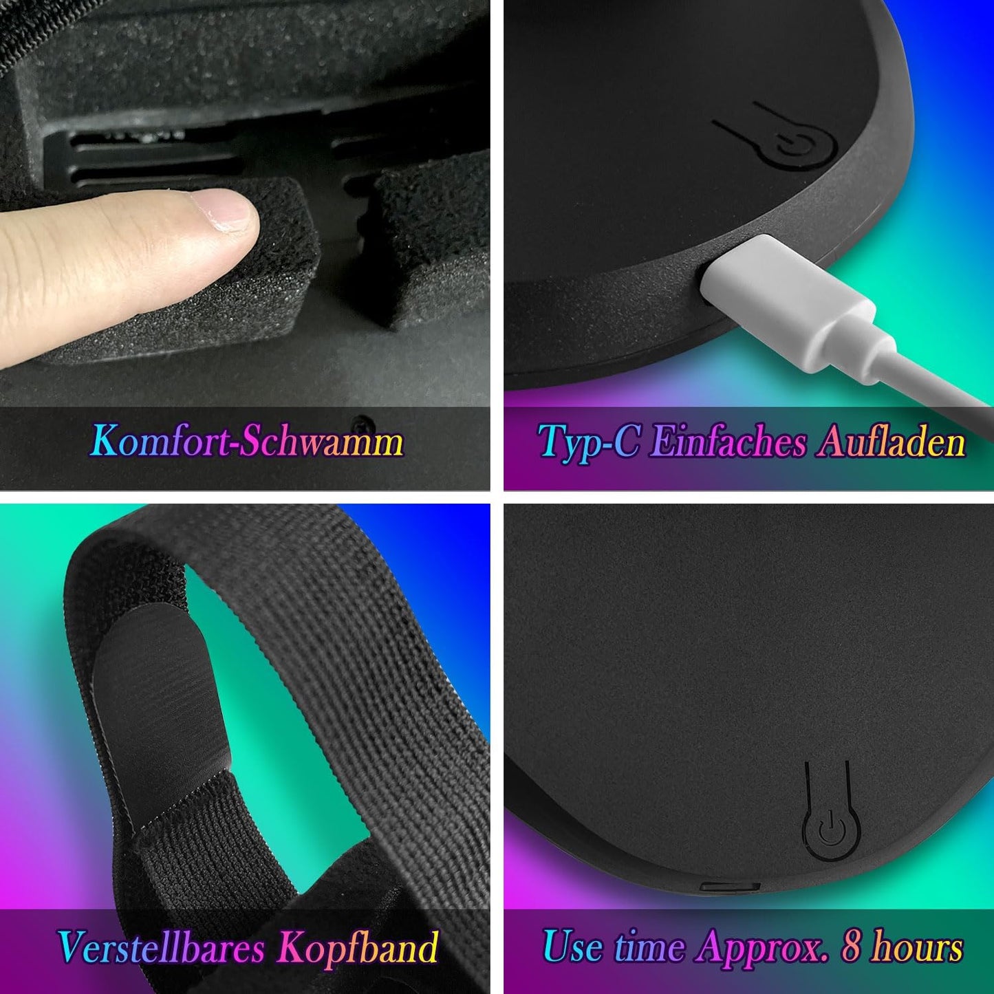 MEGOO Led Mask with Gesture Sensing Transforming,Light Up Luminous Digital Glow Mask for Halloween Rave Dj Party Masquerade