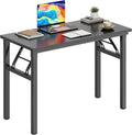 DlandHome 31.5 inches Small Computer Desk for Home Office Folding Table Writing Table for Small Spaces Study Table Laptop Desk No Assembly Required Black DND-AC5CB-8040
