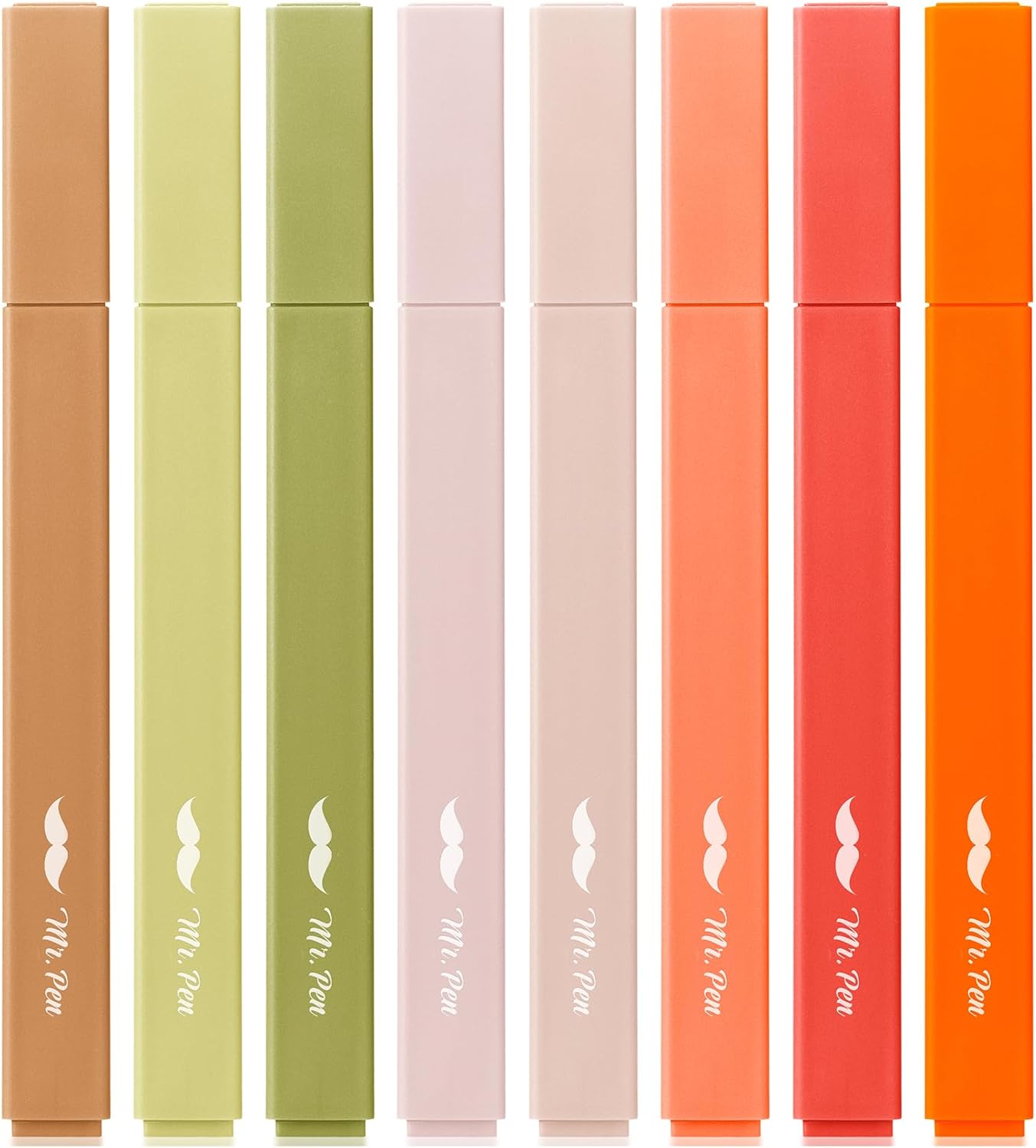 Mr. Pen- Aesthetic Highlighters, 8 Pack, Chisel Tip, Autumn Earth, Cute Highlighters Assorted Colors, Back to School Supplies