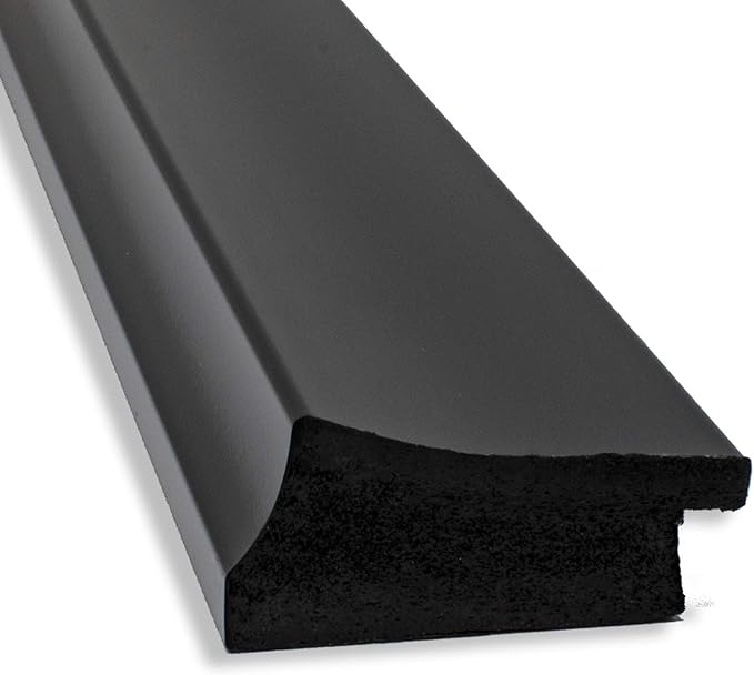 Amanti Art Black Bathroom Mirror for Over Sink, 28x34 Grand Black Rectangle Vanity Mirror, Large Casual Frame, Hangs Horizonally and Vertically, Bathroom Wall Decor, Beveled Edge