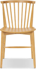 POLY & BARK Ligna Dining Chair Black – Mid-Century Inspired Chair with Sculpted Spindle Back – Solid American Walnut Frame and Engineered Wood Veneered Seat – Fully Assembled and Ready to Use