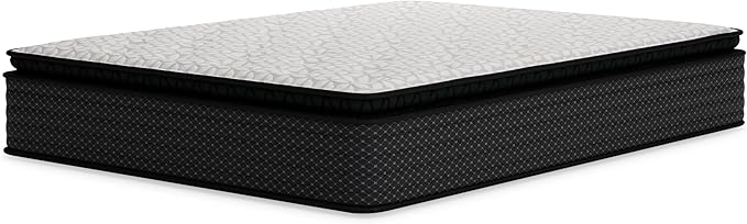 Signature Design by Ashley Limited Edition Pillow Top 13 " Pillow Top Hybrid Mattress with Gel Memory Foam, Edge Support for Cool Sleep and Pressure Relief, Queen, Fiberglass Free, Mattress In A Box
