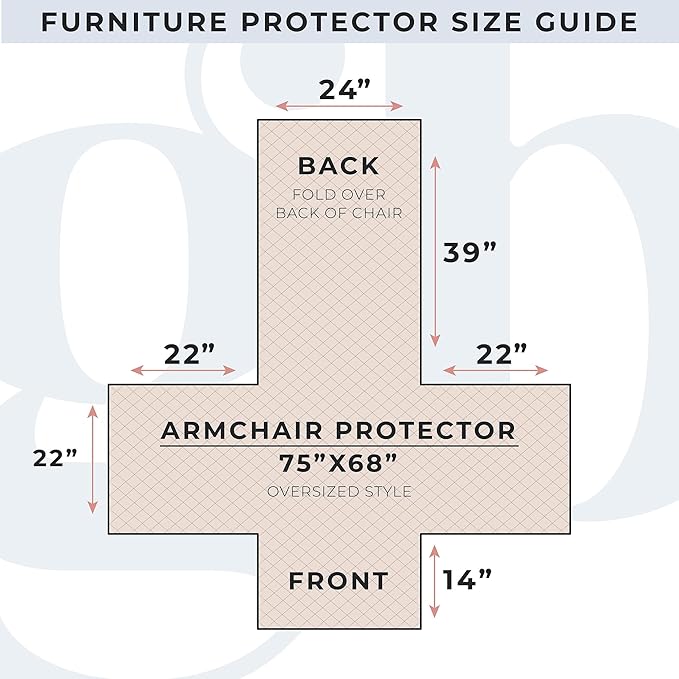 Great Bay Home Reversible Chair Cover - Washable Slipcover Furniture Protector with Elastic Straps - Chair Cover for Dogs, Kids, and Pets - Quilted & Stitched Detail (Chair, Black/Taupe)