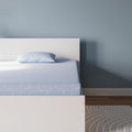 Signature Design by Ashley Twin Size iKidz 7 Inch Firm Gel Memory Foam Mattress with Stretch Knit Cover & Pillow Included, Blue Ocean, Fiberglass Free, Mattress in A Box