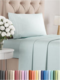 Twin XL Size 3 Piece Sheet Set - Comfy Breathable & Cooling Bed Sheets Set - Hotel Luxury Bedding for Women, Men, Kids, Teens, Boys & Girls - Deep Pockets, Soft and Wrinkle Free - Oeko-Tex - Ice Blue