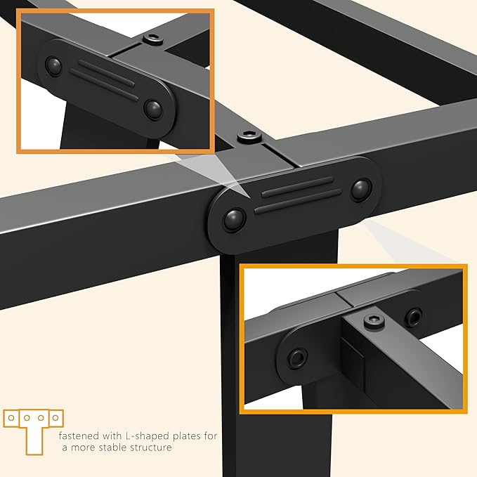 Metal Bed Frame,14Inch Twin Size Bed Frame with Storage Space,Heavy Duty Sturdy Mattress Foundation,Easy Assembly,No Box Spring Needed,Twin Grey