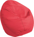 FDP SoftScape Dew Drop Bean Bag Chair with Supportive High-Back Design, For Kids, Teens and Adults, Alternative Seating for Dorms, Schools, Libraries, Daycares or Home - Red