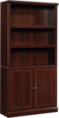 Sauder Miscellaneous Storage Bookcase With Doors/ book shelf, Select Cherry finish
