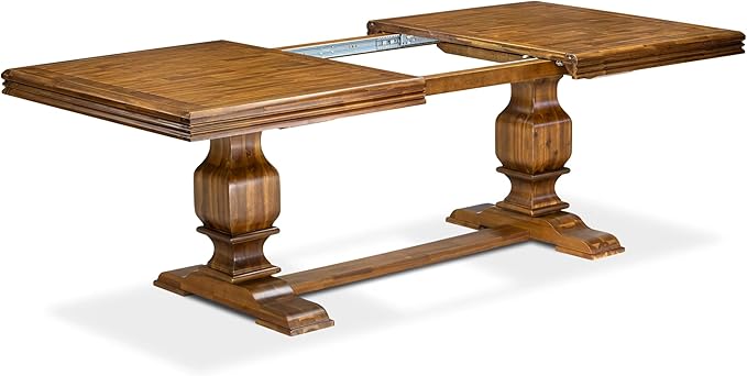 NKAM9-AWA-34 9-Piece Dining Table Set Includes a Kitchen Table and 8 Dark Grey Polyester Fabric Dinner Chairs with High Back - Antique Walnut Finish