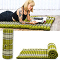 Leewadee - Kapok Roll Mat – Handcrafted Folding Sleep & Relaxation Mattress from Thailand, Ideal as Guest Bed, Camping Mat, Yoga Mat or Traditional Futon, 75 x 39 inches, Green