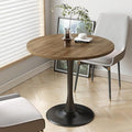 Wood Round Table Modern Dining Table Tulip Round Kitchen Table Wooden Mid Century Coffee Table for Living Room 31.5 inch