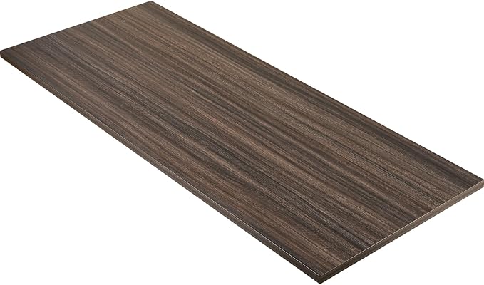 Kaboon Universal Tabletop 55"x20", Solid One-Piece Melamine Table Top, Double Desk L-Desk DIY, Home and Office,Eucalyptus