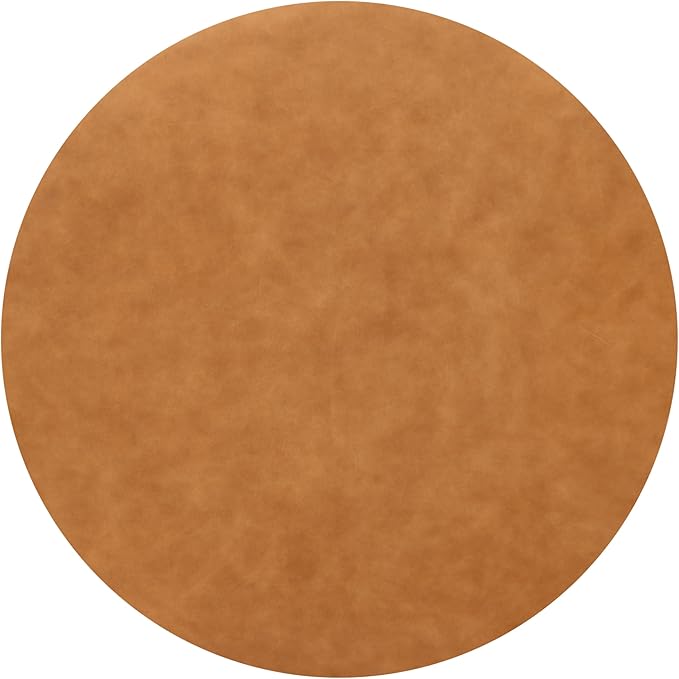 POLY & BARK Herve Storage Ottoman in Cognac Tan