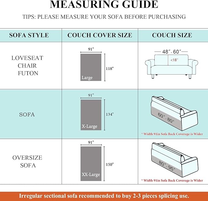 STACYPIK Boho Geometric Sofa Cover Chenille Gray White Cream Triangle Couch Cover for Dog Anti Slip Couch Protector for 3 Cushion Couch Reversible Furniture Covers L Shape Cover for Sectional-91X134IN
