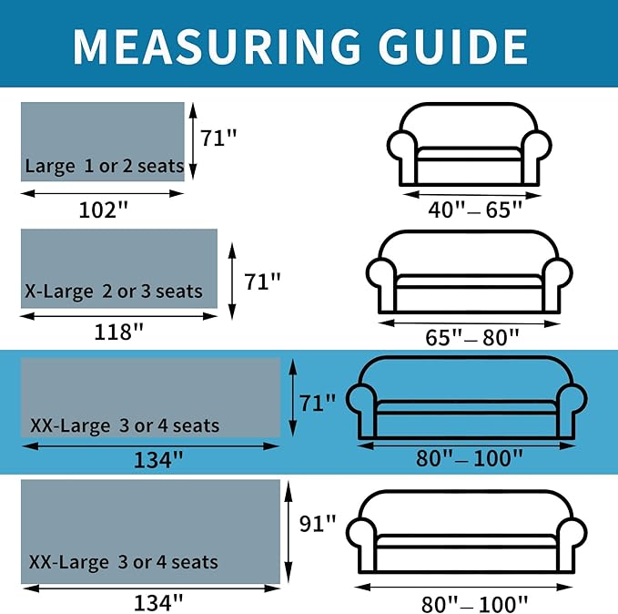HAOMAIJIA Boho Sofa Covers Couch Covers for 3 Cushion Couch Sofa Pet Friendly Soft Thick Non Slip Couch Cover for Dogs Washable Sectional Couch Covers L Shape Furniture Protector (Grey, 71"x134")