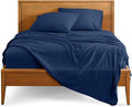 Bare Home Short Queen Sheet Set - 1800 Ultra-Soft Microfiber - Double Brushed - Deep Pockets - Easy Fit - 4 Piece Set - Bed Sheets (Short Queen, Dark Blue)