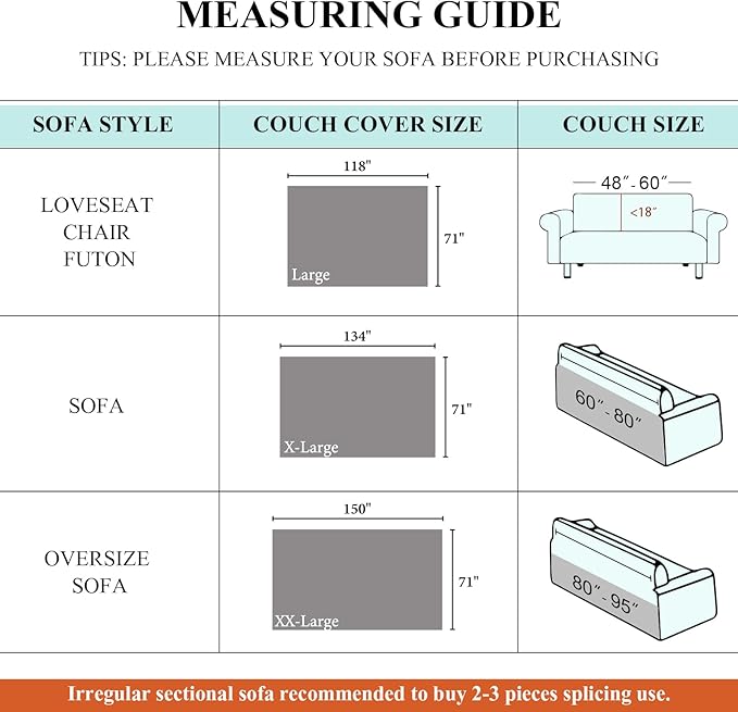 STACYPIK Thick Waterproof White Sofa Cover for Dogs, Anti-Scratch Pet Couch Cover for 3 Cushion Couch,Washable Non Slip Couch Cover for Loveseat, Multi-use L-Shaped Throw Cover for Sectional-71X150IN