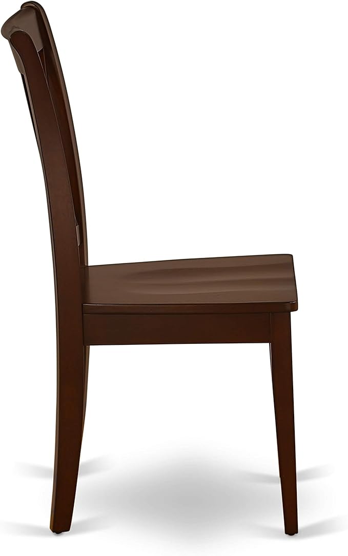 East West Furniture PSCL3-MAH-W 3 Piece Dining Room Furniture Set Contains a Rectangle Wooden Table with Butterfly Leaf and 2 Kitchen Dining Chairs, 32x60 Inch, Mahogany