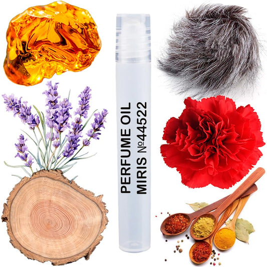 MIRIS Perfume Oil No. 44522, Inspired by Musk, Long-Lasting Men Roll-On, Rollerball 0.34 Fl Oz / 10 ml
