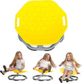 Special Supplies Spinning Chair for Kids- Versatile Kids Sit and Spin Sensory Chair for Training Body Coordination - Sensory Swivel Chair for Playroom, Bedroom, or Nursery (Yellow)