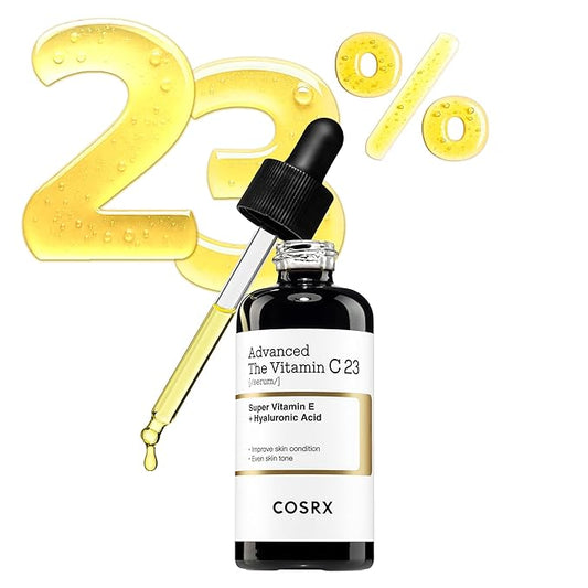 COSRX Advanced Pure Vitamin C 23% Serum with Vitamin E & Glutathione (Renewal), Korean Vitamin C Serum for Fine Lines, Uneven Skin Tone & Dull Skin, 0.7oz, Korean Skin Care