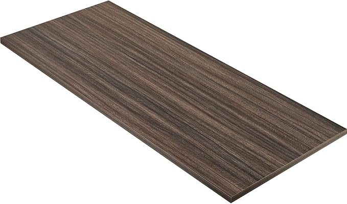 Kaboon Universal Tabletop 55"x27.5", Solid One-Piece Melamine Table Top, Double Desk L-Desk DIY, Home and Office Countertop,Eucalyptus