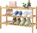 3-Tier Free Standing Shoe Racks, Bamboo Wood Shoe Rack for Entryway & Closet, Beautiful | Natural | Functional | Sturdy Shoe Rack