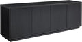 Henn&Hart Hanson, 70'' Rectangular TV Stand, Black Grain