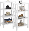 TUTOTAK Small Side Table, Narrow End Table, Skinny Sofa Table, Slim Nightstand, Couch Table, Living Room, Bed Room, White TB01BW0782