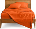 Bare Home Twin XL Sheet Set - College Dorm Size - Luxury 1800 Ultra-Soft Microfiber Twin Extra Long Bed Sheets - Deep Pockets - Easy Fit - Extra Soft - 3 Piece Set - Bed Sheets (Twin XL, Orange)