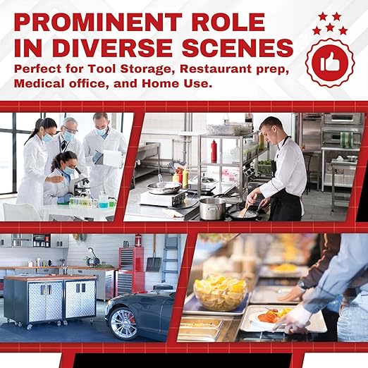 DuraSteel 30x18 Small Stainless Steel Table - NSF Commercial Kitchen Island Food Prep Worktable - Metal Side Mixer Stand with Under Shelf - For Laundry Room, Kitchen, Outdoor Grill, Tiny Spaces
