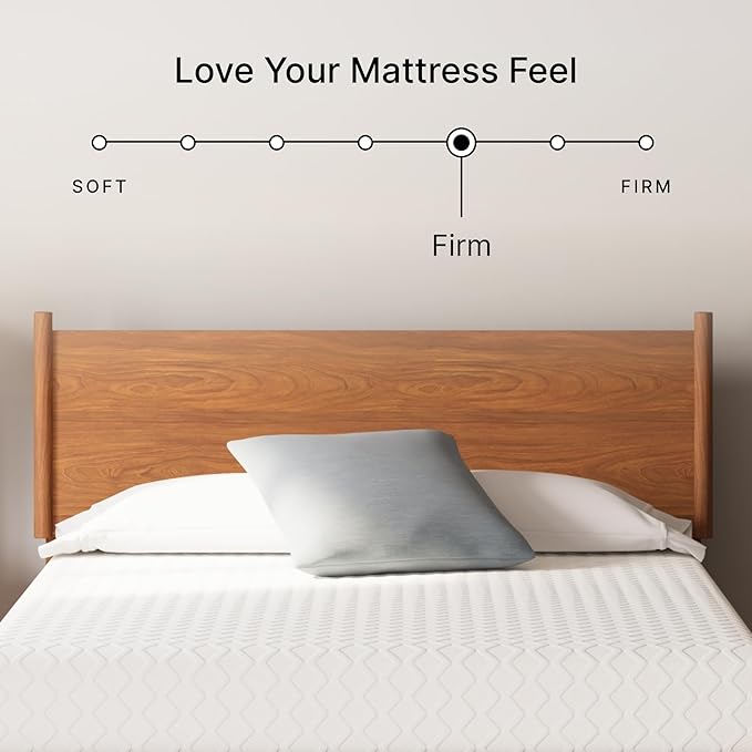 Signature Design by Ashley King Size Chime 10 Inch Medium Firm Memory Foam Mattress with Green Tea & Charcoal Gel for Pressure Relief, Fiberglass Free, Mattress In A Box