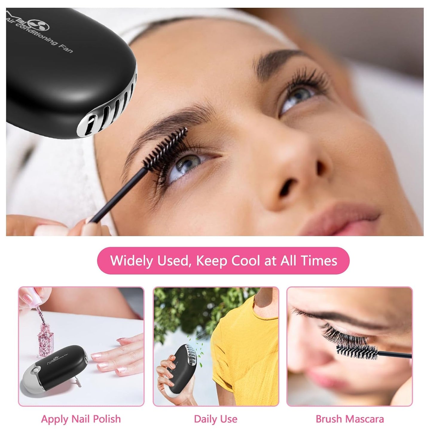 Buqikma Lash Shampoo for Lash Extensions, Mini Lash Fan 2.11Floz Rich Foam Eyelash Shampoo 50 Pcs Eyelash Brush and Rinse Bottle for Eyelash Wash Remover Lash Extension Cleanser for Home Use (Black)