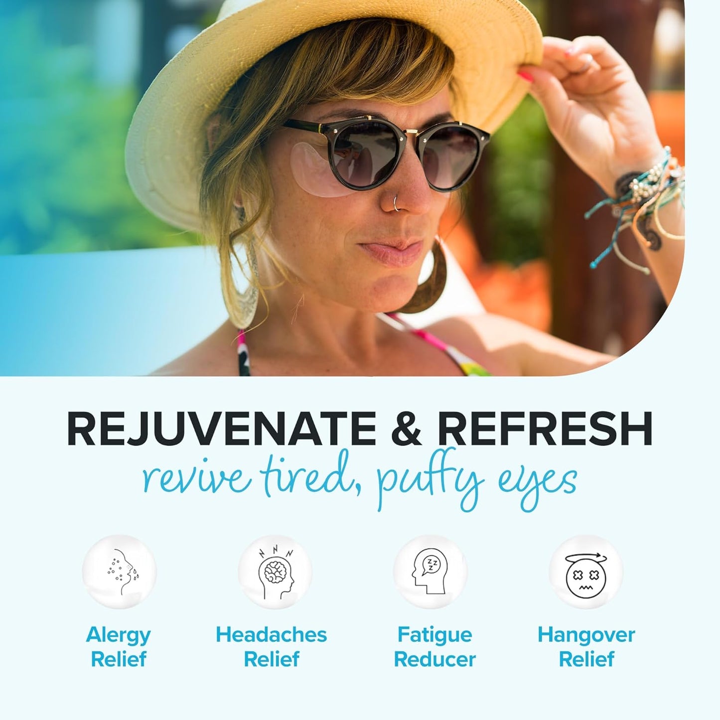 Ice Water EYES by ToGoSpa – Premium Anti-Aging Collagen Gel Pads for Puffiness, Dark Circles, and Wrinkles – Under Eye Rejuvenation for Men & Women - 1 Pack - 3 Pair