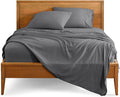 Bare Home Split Head Flex King Sheet Set - 1800 Ultra-Soft Microfiber Bed Sheets - Double Brushed - Deep Pockets - Easy Fit - 4 Piece Set - FlexTop Bedding Sheets (Grey)