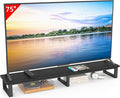 59" Large TV Riser for 32-75 inch TV, TV Riser Stand Shelf with Steel Legs, Tabletop TV Stand Riser for Home Office,Black