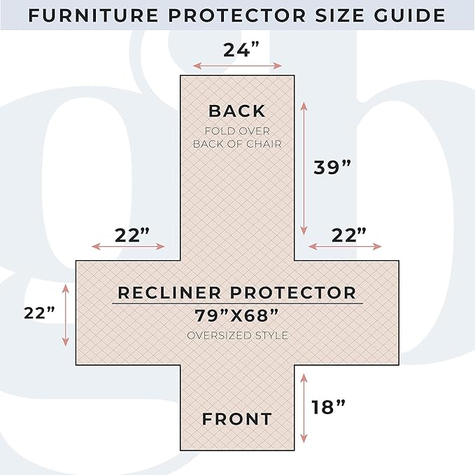 Reversible Patchwork Recliner Chair Cover - Washable Slipcover Furniture Protector with Elastic Straps - Couch Cover for Dogs, Kids, and Pets - Box-Stitched Detail (Recliner, Olive / Brown)
