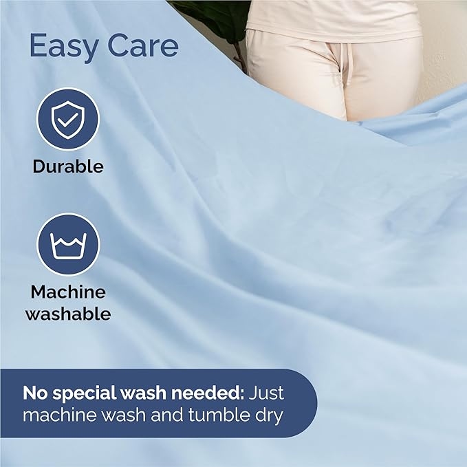 King Size 4 Piece Sheet Set - Comfy Breathable & Cooling Bed Sheets Set - Hotel Luxury Bedding for Women, Men, Kids, Teens, Boys & Girls - Deep Pockets, Soft and Wrinkle Free - Oeko-Tex - Light Blue
